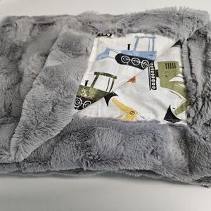 Baby Blanket with tractors